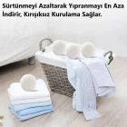 3lü Yün Çamaşır Makinesi Kurutma Topu Yumuşatıcı