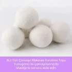 3lü Yün Çamaşır Makinesi Kurutma Topu Yumuşatıcı
