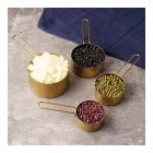 4 Adet Büyük Boy Paslanmaz Çelik Ölçü Kaşığı Seti Ölçü Kabı 60ml 80ml 125ml 250ml