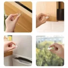 4 Adet Çok Amaçlı Yapışkan Kristal Tutacak Kulp