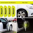 4 Adet Reflektif Araç Kapı Stickerı Reflektör Araba Kapı Bandı