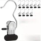 4 Lü Mandallı Metal Pantolon Şal Çanta Askısı