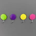 4 Lü Yapışkanlı Renkli Askı