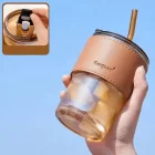 400 Ml Pipetli Isıya Dayanıklı Borosilikat Bardak