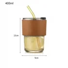 400 Ml Pipetli Isıya Dayanıklı Borosilikat Bardak