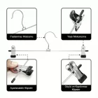 5 Adet Mandallı Pantolon Etek Askısı 40 Cm Metal