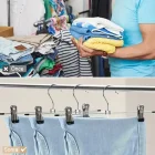 5 Adet Mandallı Pantolon Etek Askısı 40 Cm Metal