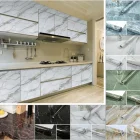 5 Mt Mermer Desenli Yapışkanlı Folyo Beyaz