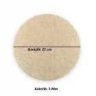 6 Adet Ahşap 3 Mm 22 Cm Yuvarlak Supla