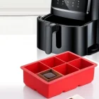 6 Bölmeli Büyük Boy Silikon Buz Kalıbı