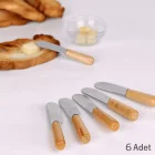 6 Lı Bambu Saplı Lüx Tereyağı Ve Reçel Bıçağı