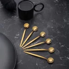 6 Lı Lizbon Yuvarlak Çay Kaşığı Gold