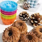 6 Lı Mini Silikon Göbekli Muffin Kek Kalıbı