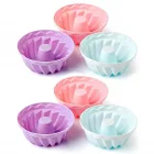 6 Lı Mini Silikon Göbekli Muffin Kek Kalıbı