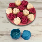 6 Lı Mini Silikon Gül Muffin Kek Kalıbı