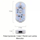 7 Renk Araç İçi Ayak Altı Led Lamba Dokunmatik Sensörlü Kolay Montaj