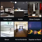7 Renk Araç İçi Ayak Altı Led Lamba Dokunmatik Sensörlü Kolay Montaj