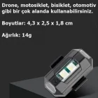 7 Renk Çakarlı Bisiklet Motosiklet Drone Işığı