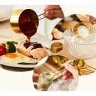 8 Adet Paslanmaz Çelik Ölçü Kaşığı Seti Ölçü Kabı 1.25ml 2.5ml 5ml 15ml 60ml 80ml 125ml 250ml