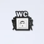 Ahşap Dekoratif Priz Kenarı Süsü Wc
