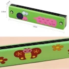 Ahşap Mızıka 16 Delikli Çift Sıralı Renkli