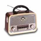 Ahşap Nostaljik Retro Fenerli Radyo Usb Sd Bluetooth