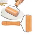 Ahşap Saplı Rulo Hamur Açıcı Merdane Pürüzsüz