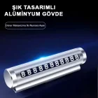 Alüminyum Kasa Çevirmeli Araç İçi Park Telefon Numaratörü
