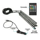 Araç İçi Ayak Altı Led Aydınlatma 12 Led 7 Renk