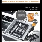 Ayarlanabilir Kayar Kızaklı Çekmece Kaşıklık