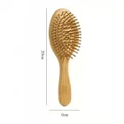 Bambu Dişli Saç Fırçası Bambu Saç Tarağı