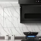 Beyaz Mermer Desenli Alüminyum Duvar Köpük Sticker 30 X 30 Cm