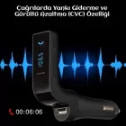 Car G7 Bluetooth Transmitter Fm Radyo Araç Kiti