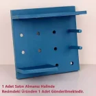 Çok Amaçlı Plastik İskandinav Raf Mavi