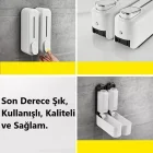 Duvara Monte Edilen Sıvı Sabunluk 390 Ml Beyaz