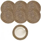 El Yapımı Lüx Örme Hasır Amerikan Servis Tekli