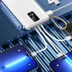 Evergo 10000 Mah Göstergeli Kablolu Powerbank