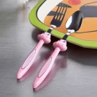 Figürlü Mama Çatal Kaşık Pembe