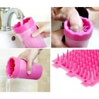 Fırçalı Kedi Köpek Pati Ayak Yıkama Kovası Küçük