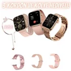 G9 Mini Smart Watch Kadın Akıllı Saat Rose Gold
