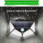 Hareket Sensörlü 100 Led Solar Bahçe Lambası