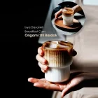 Isıya Dayanıklı Borosilikat Origami Cam Bardak