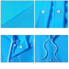 Kalın Yağmurluk Kapşonlu Çıtçıtlı Dayanıklı Mavi