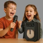 Karaoke Mikrofonlu Dinamik Ses Taşınabilir Bluetooth 3 İnç Hoparlör