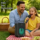 Karaoke Mikrofonlu Dinamik Ses Taşınabilir Bluetooth 3 İnç Hoparlör
