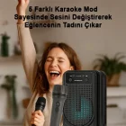 Karaoke Mikrofonlu Dinamik Ses Taşınabilir Bluetooth 3 İnç Hoparlör