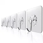 Kendinden Yapışkanlı Güçlü Şeffaf Askı 5 Li Set