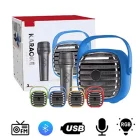 Kts 1943 Taşınabilir Karaoke Mikrofonlu Bluetooth Hoparlör Mavi