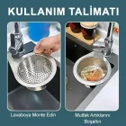 Kuğu Tasarımlı Paslanmaz Çelik Lavabo Drenaj Sepeti Süngerlik