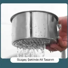Kuğu Tasarımlı Paslanmaz Çelik Lavabo Drenaj Sepeti Süngerlik